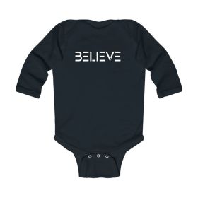 Infant Long Sleeve Graphic T-shirt Believe - Inspirational Motivation