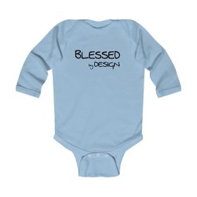 Infant Long Sleeve Graphic T-shirt Blessed By Design - Inspirational