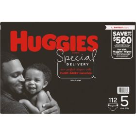 Huggies Special Delivery Hypoallergenic Baby Diapers Size 5;  Count 112