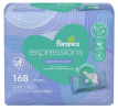 Pampers Baby Wipes Expressions;  Botanical Rain Scent;  3X Pop-Top;  168 Ct