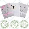 Kids Hooded Towel with Elephant Face. Large Child Blanket with Big Ears for Boys. Soft Cotton Gift for Newborns; Infants; Toddlers. Baby Supplies for