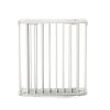 6-Panel Metal Baby Playpen Fireplace Safety Fence w/ Walk-Through Door in 2 Directions, 5-in-1 Extra Wide Barrier Gate for Indoor Baby/ Pet /Christmas