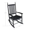 wooden porch rocker chair BLACK