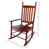 wooden porch rocker chair Brown