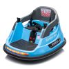 12V ride on bumper car for kids,1.5-5 Years Old,Baby Bumping Toy Gifts W/Remote Control, LED Lights, Bluetooth & 360 Degree Spin, Vehicle body with an