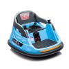 12V ride on bumper car for kids,1.5-5 Years Old,Baby Bumping Toy Gifts W/Remote Control, LED Lights, Bluetooth & 360 Degree Spin, Vehicle body with an