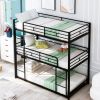 Metal Twin Size Triple Bunk Bed