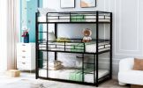 Metal Twin Size Triple Bunk Bed