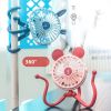 Baby Stroller Fan With Clip;  Octopus Shapoed Funny Fan With Flexible Tripod Wrapped