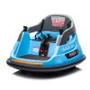 12V ride on bumper car for kids,1.5-5 Years Old,Baby Bumping Toy Gifts W/Remote Control, LED Lights, Bluetooth & 360 Degree Spin, Vehicle body with an