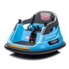 12V ride on bumper car for kids,1.5-5 Years Old,Baby Bumping Toy Gifts W/Remote Control, LED Lights, Bluetooth & 360 Degree Spin, Vehicle body with an