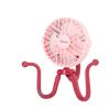 Baby Stroller Fan With Clip;  Octopus Shapoed Funny Fan With Flexible Tripod Wrapped