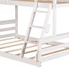 Twin over Full House Bunk Bed with Built-in Ladder